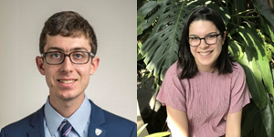  side by side headshots of dante basile and julia costacurta