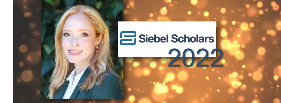 Julie Shade awarded 2022 Siebel Scholarship